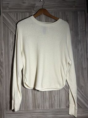 Kit & Ace Cream Merino Wool Ribbed Knit Oversized Sweater XS